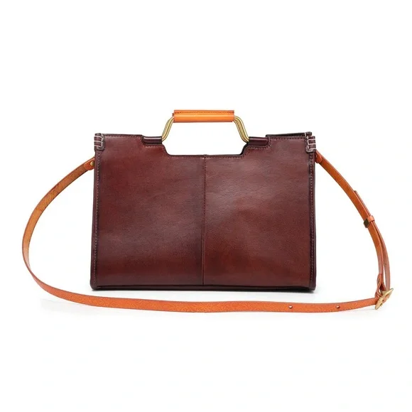 Old Trend Camden Convertible Medium Tote In Brown 100% Cowhide Leather MSRP $218 - Picture 15 of 16